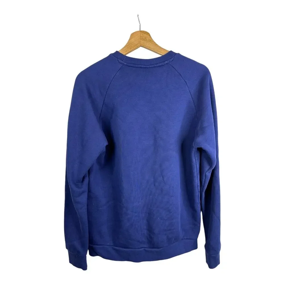 Adidas Mens size Small Adicolor Trefoil Essentials PrimeGreen Blue Sweatshirt